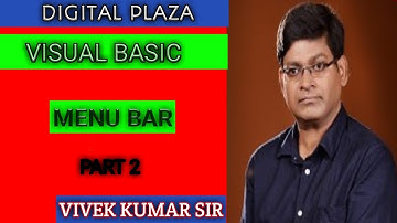 VISUAL BASIC 6.0-- MENU BAR PART 2
