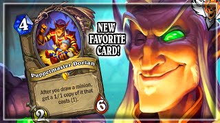 New Favorite Card Puppetmaster Dorian - Hearthstone Dr. Boom's Incredible Inventions