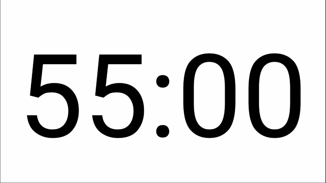 55 Minute Countdown Timer - YouTube