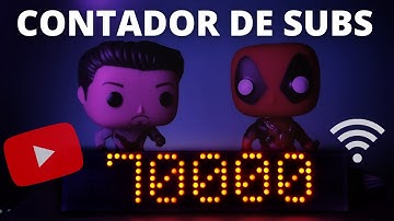 Crea tu CONTADOR de SUBS para YOUTUBE con WIFI Muy Fácil | ESP8266 + Arduino IDE | ESPECIAL 70K SUBS
