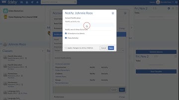 EDSBY for Parents - setting your notifications for attendance incidents