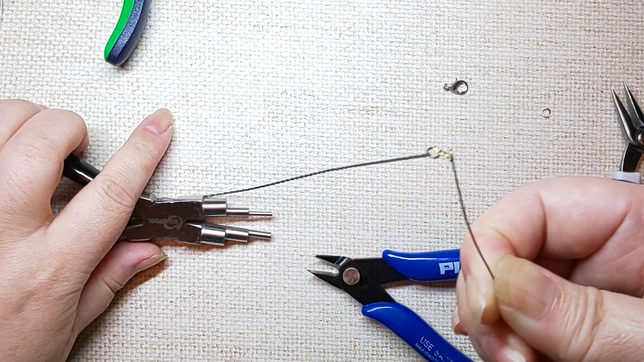 【メガネ留め応用】チェーンに丸カンが通らない時の対処法