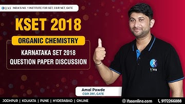 Karnataka SET Paper Solutions | KSET 2018 |  | Organic Chemistry