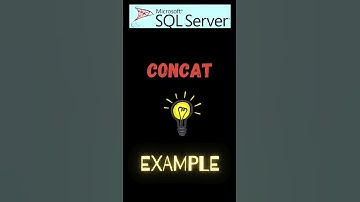 SQL Server Function to Concatenate strings  #learnsql  #sqlfunctions