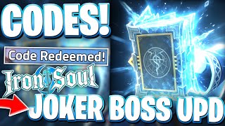 🎉[JOKER UPD] ALL LATEST IRON SOUL CODES ON ROBLOX! JOKER BOSS CHALLENGE UPDATE CODES FOR IRON SOUL