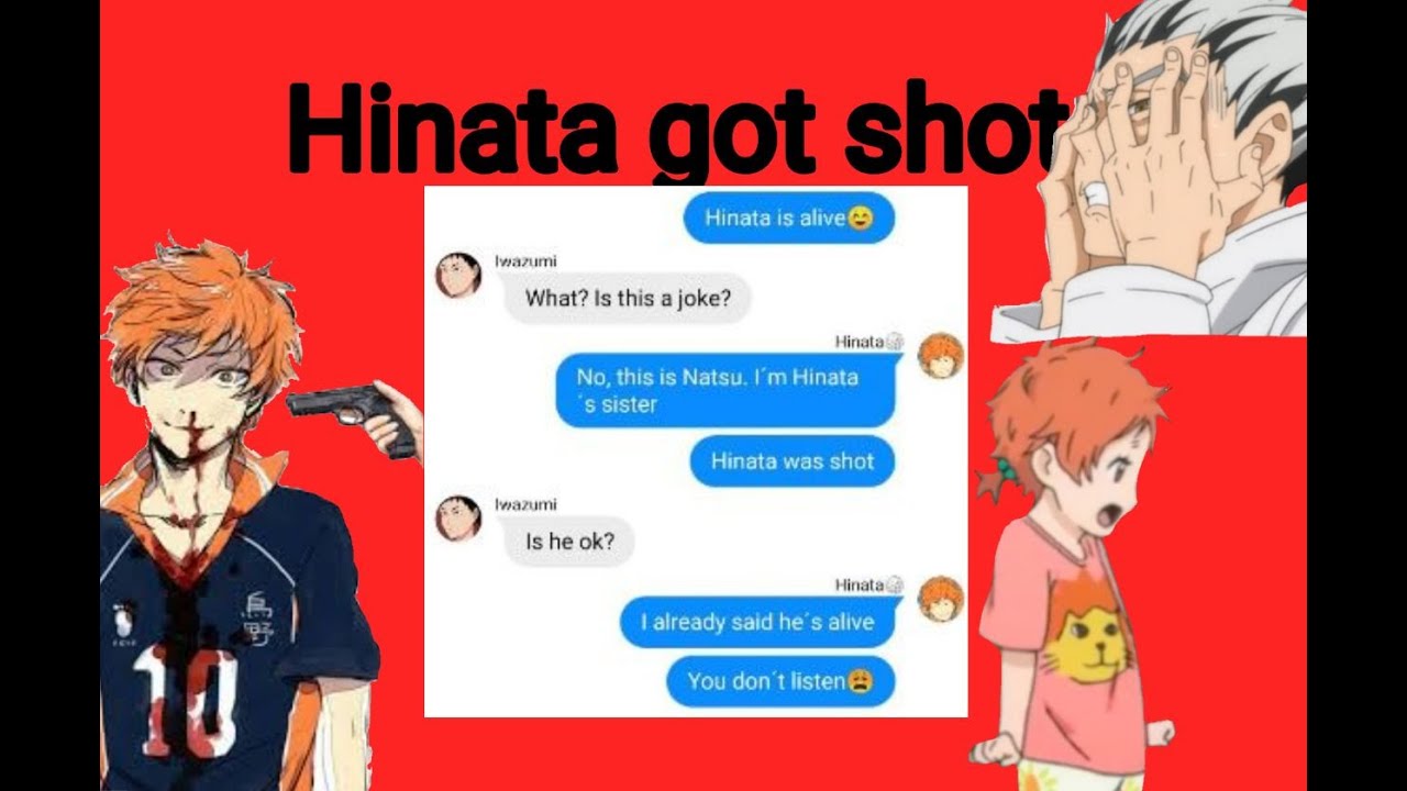 Hinata got shot!!! Haikyuu texts I Group texts