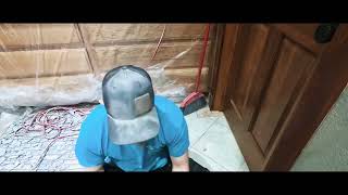 Tiled bathroom demolition (Timelapse) pt 1 #tile #demolition