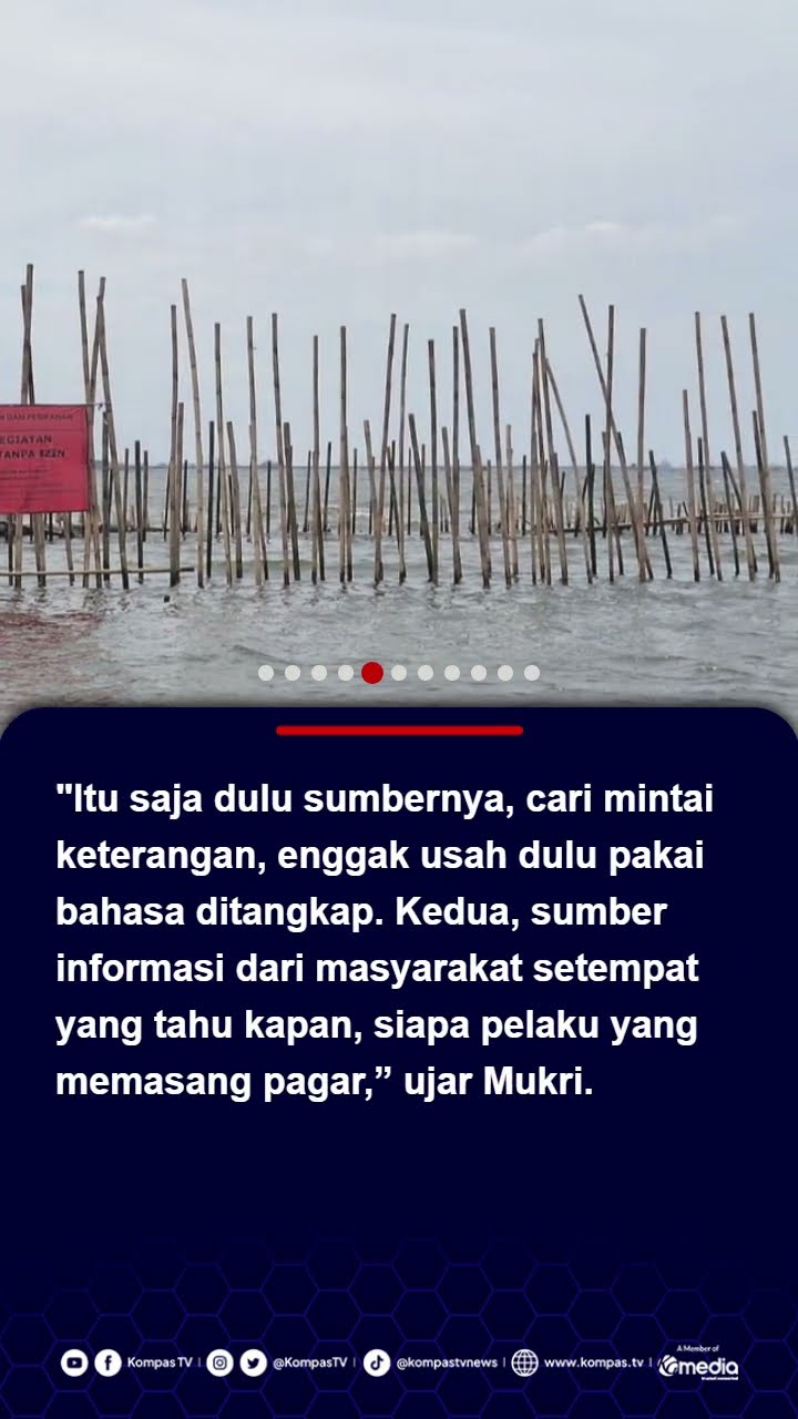 Pemerintah Didesak Ungkap Pemodal Pagar Laut di Tangerang, WALHI: Patut Diadili #pagarlaut