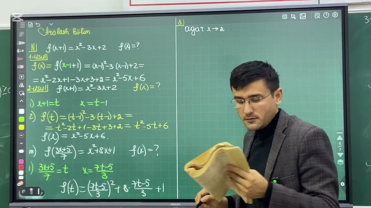 Funksiya aralash bo’lim.