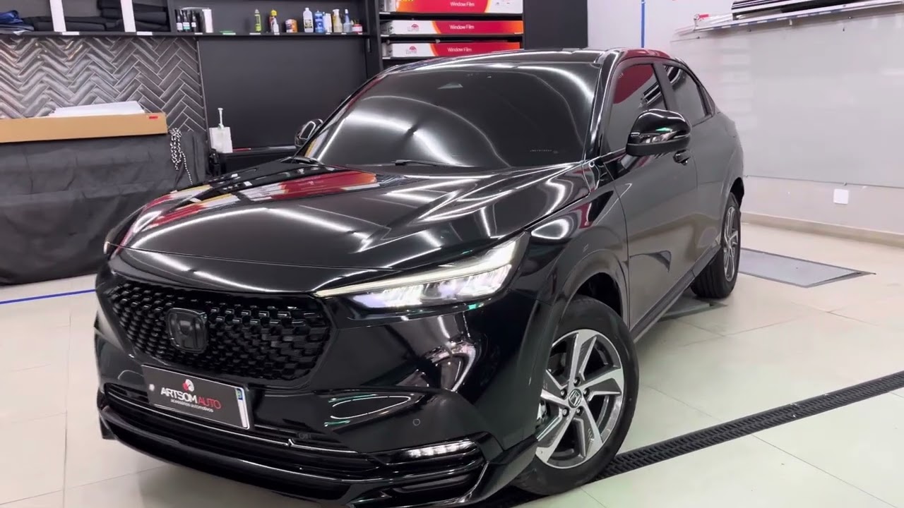 Honda HRV Touring 2024 - Chrome Delete + lanternas fumê + películas segurança 🔨