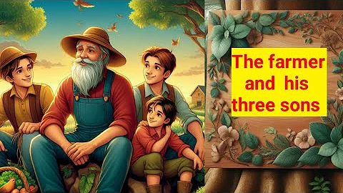 The old farmer and his three sons | Moral story 'Union is strength' | Animated English story