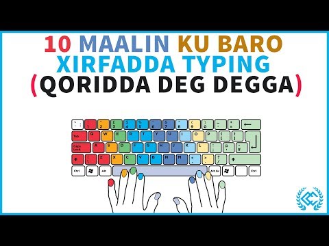 10 Maalin ku baro xirfadda Typing-ka (Qoraalka Degdegga)
