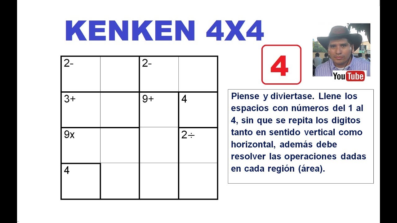 4 C mo Resolver Un KENKEN De 4X4 YouTube 4-c-mo-resolver-un-kenken-de-4x4-youtube