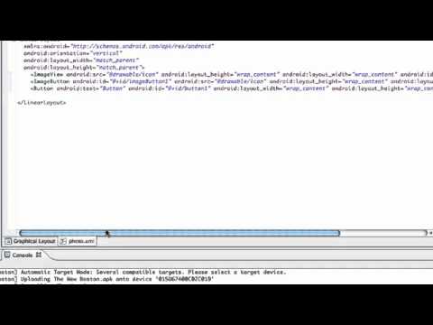 Android Application Development Tutorial   038   XML ImageView for Camera Application