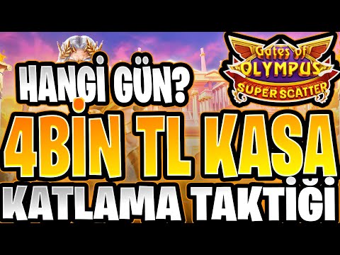 GATES OF OLYMPUS SUPER SCATTER ⚡1000 TÜRKÇE ⚡ 4 BİN BAŞLADIK SONUNA KADAR ZORLADIM HANGİ GÜNLER AÇIK
