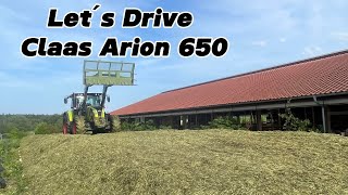 Let´s Drive Claas Arion 650 beim Silowalzen | Cabview | POV