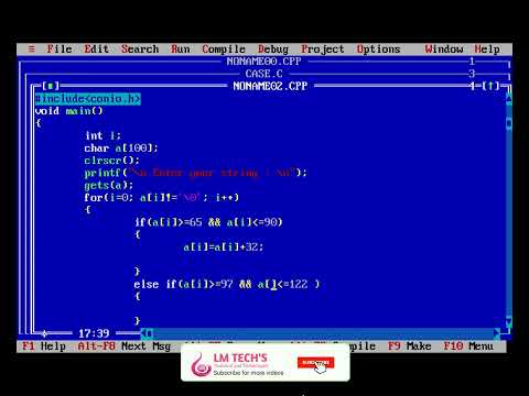 STRING in C | Toggle case In C Programming Language Using For in Tamil | Part 60 | Lm Tech's