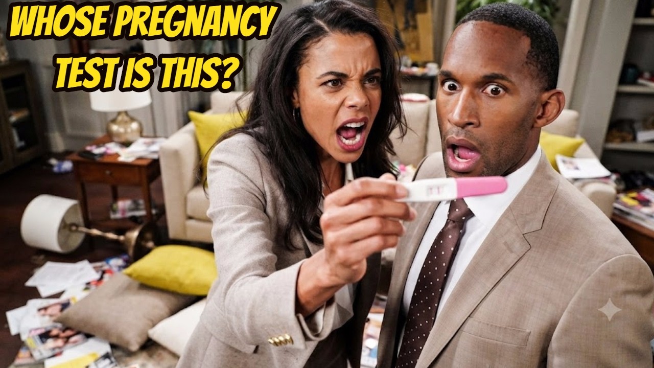 Daphne found a positive pregnancy test on Carter's desk and confronted him, forcing him to tell B&B