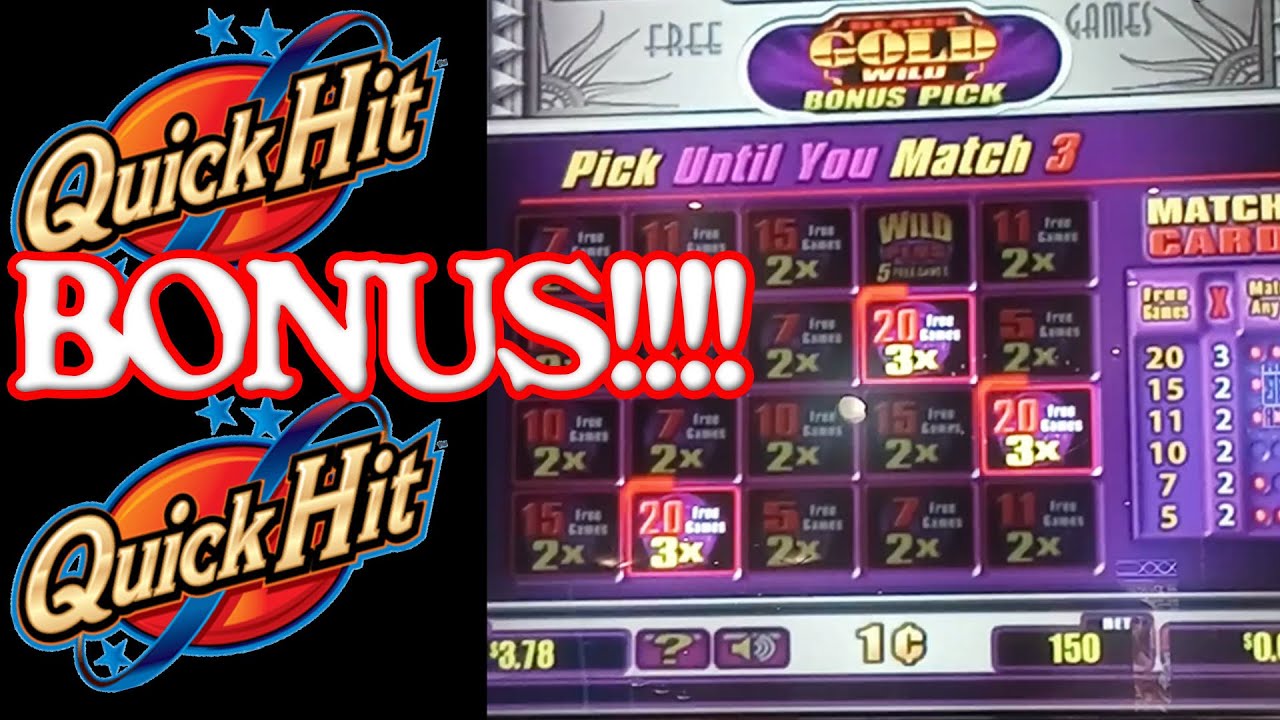 BONUS BONUS BONUS! on Quick Hits in Hollywood Casino in Tunica, MS