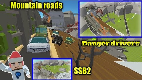 Mountain roads map 2 danger drivers for simple sandbox 2