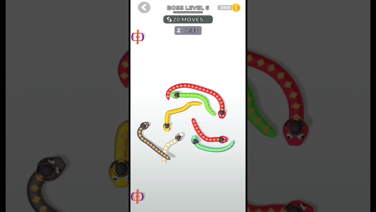 Snake Master Boss Level 6 - Snake Puzzle Game 
