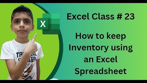How to keep Inventory using an Excel Spreadsheet - [create your own Template] Urdu  /  Hindi