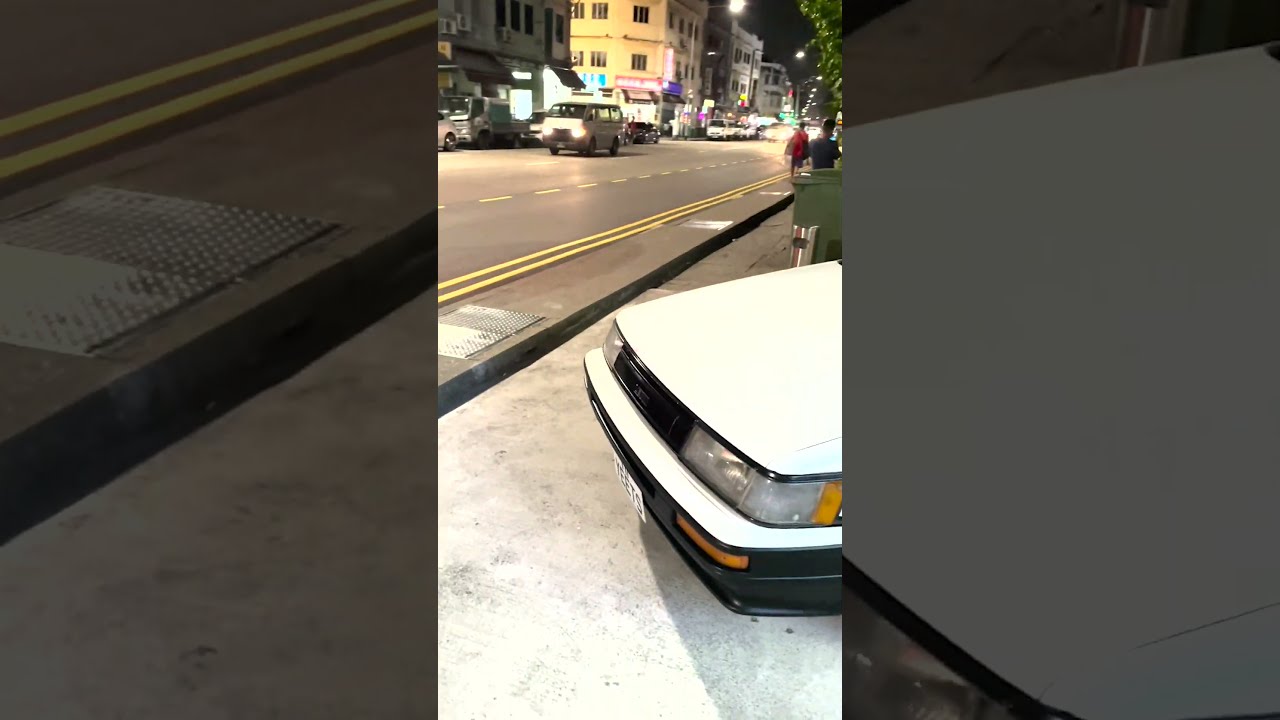 Toyota Corolla Levin AE86 At Initial D Inspired Fujiwara Tofu Shop Singapore Shorts
