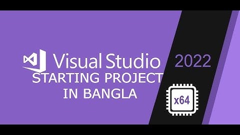 Visual Studio 2022 creating a project in BANGLA