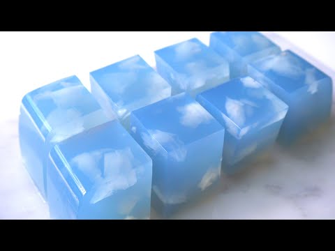蓝天白云椰子果冻 | Blue Sky White Clouds Coconut Jelly | Coconut Agar-agar Jelly