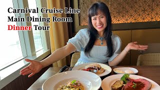 Carnival Cruise Dinner Food Tour & Review @ Main Dining Room (4K) screenshot 4