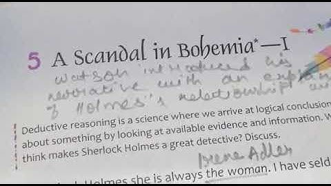 Std 8English ll A Scandal in Bohemia l ( part 2)