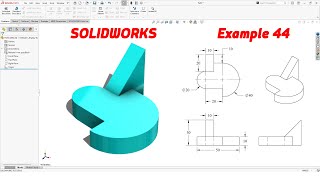 SolidWorks Tutorial – Example 44 | Simple 3D Modeling for Beginners