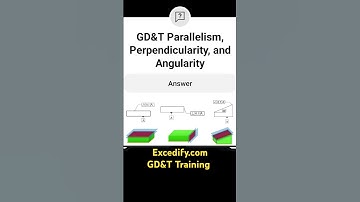 #Parallelism, #Perpendicularity and #Angularity in GD&T Excedify