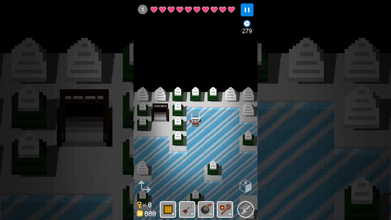 BQM - BlockQuest Maker. Frozen world. Walkthrough.