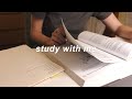 Study with me study asmr with no music for 1 hour