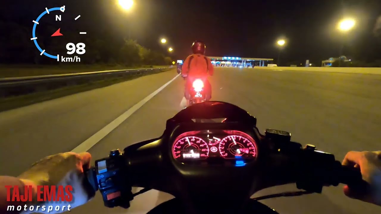 Malam yang follow 2 biji 125zR didepan