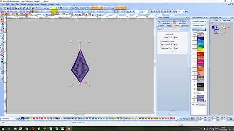 cara desain wilcom membagi potong gambar bordir komputer