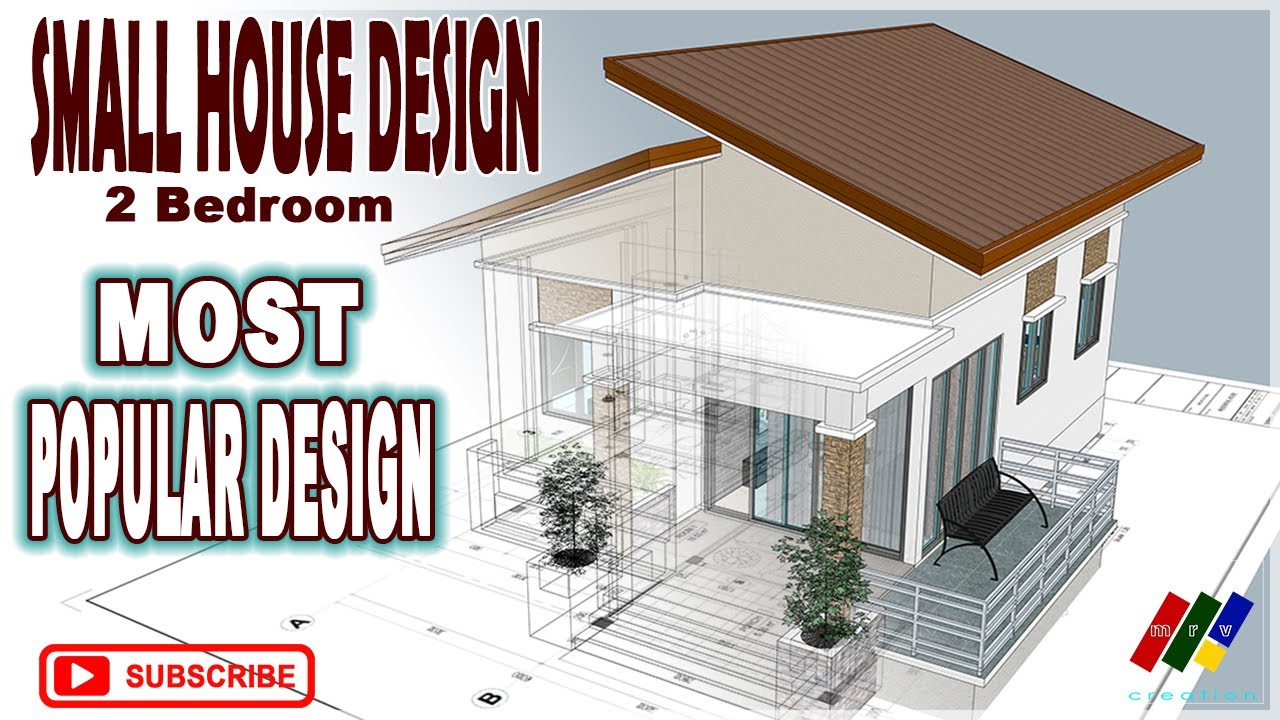 SMALL HOUSE DESIGN | 2 Bedroom - YouTube
