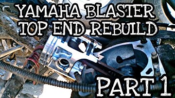 1988-2006 Yamaha Blaster YFS 200 Top End Rebuild-Part 1 |Piston and Cylinder Prep|
