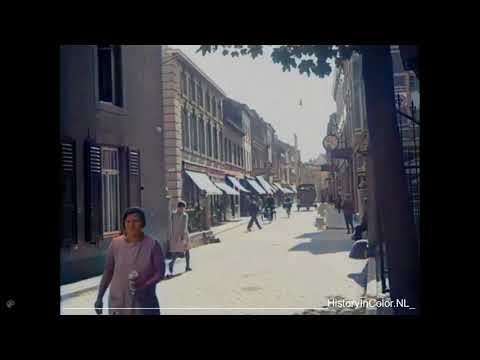 Stadsgezichten Sittard 1927, ingekleurde film met geluid geluid. Colorized footage sound added.