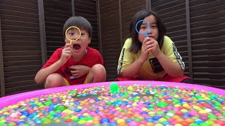Catch superball Carnival Games こうくんねみちゃん スーパーボールすくい!? お金なくなった！