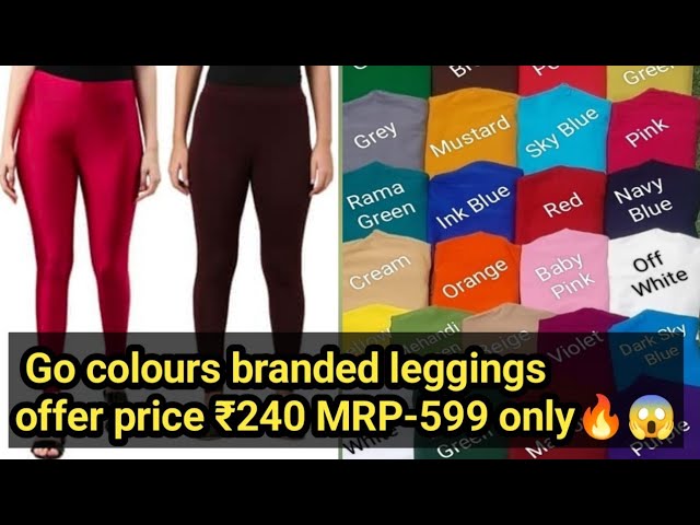 ajio Go colours branded leggings Rs.240😱