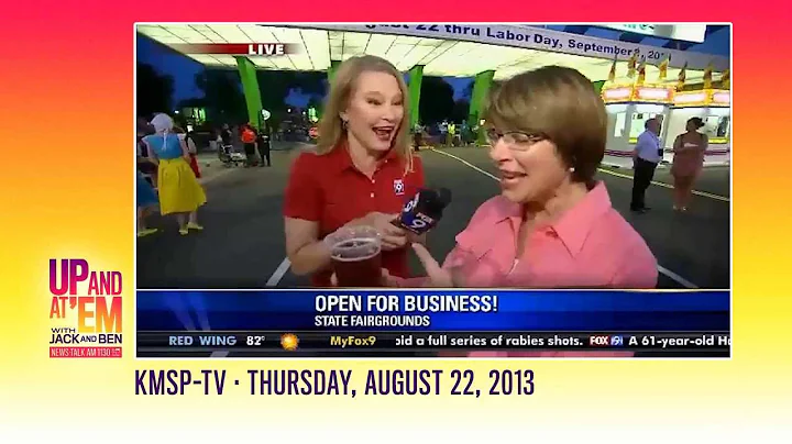 Sen. Amy Klobuchar drinks a beer at 6 am