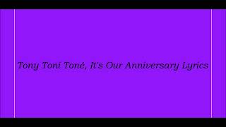Tony Toni Ton Its Our Anniversary S