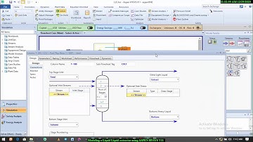 Modeling a Liquid Liquid Extractor using ASPEN HYSYS V11