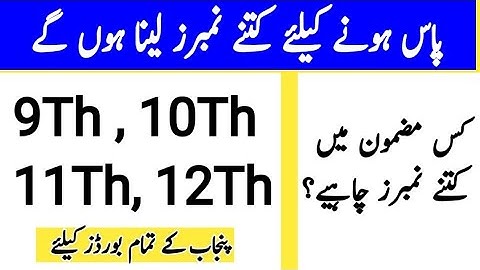 Passing marks criteria every subjects in boards Exams |9th, 10th, 11th and 12th exams passing marks