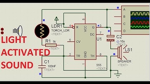 light activated sound using 555 timer