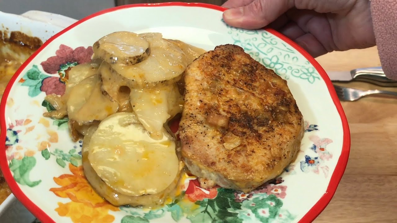 Pork Chop and Cheesy Potato Casserole