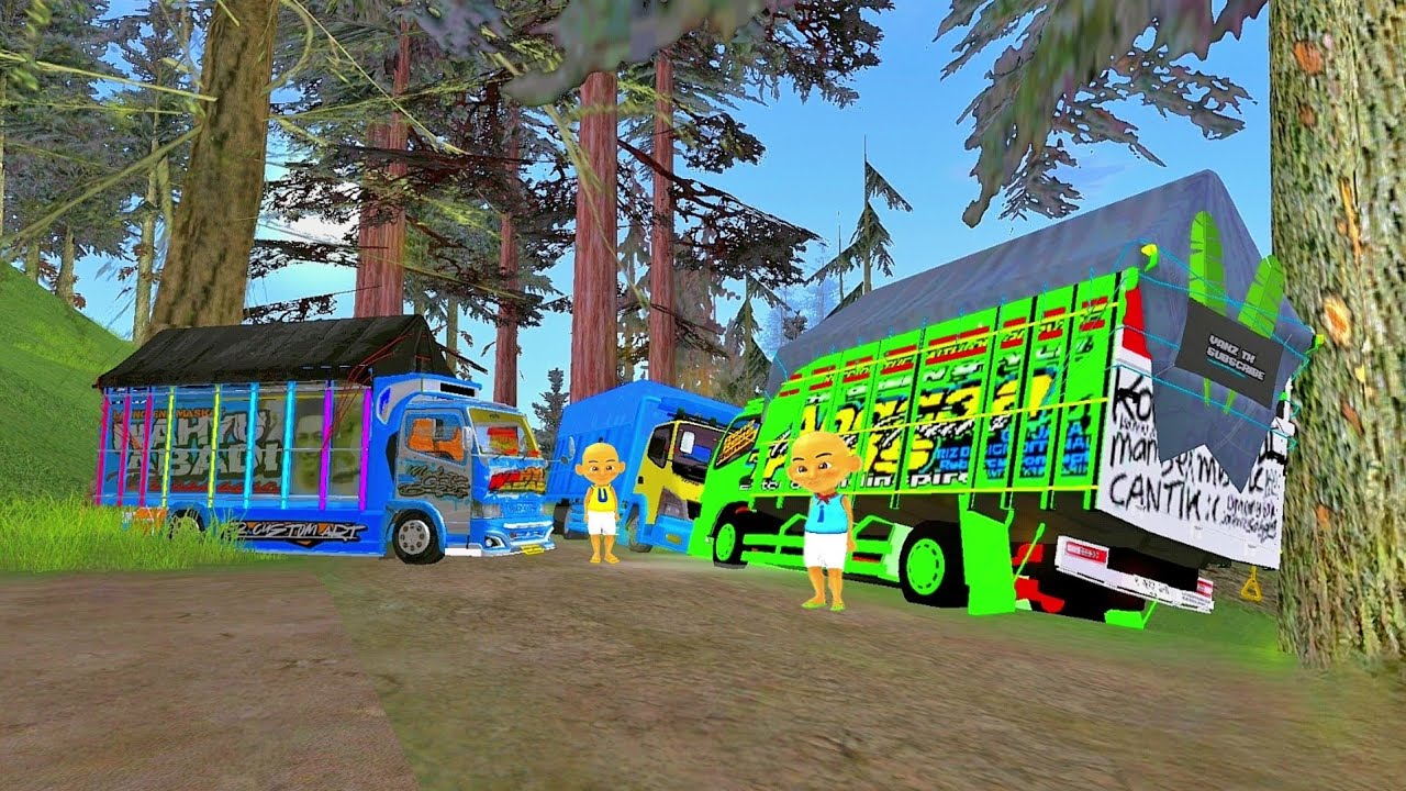 Upin dan Ipin Pergi Ke Rumah Atok Naik Truk Oleng Yang Mana Ya 🤔😝 ELTIVISION