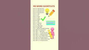 Top MS Word Shortcuts ,These simple keyboard tricks will save you HOURS every week! #MSWordShortcuts